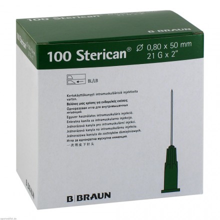 Sterican Sonderkanülen 21G grün 0,80x50mm intramuskulär von B. Braun Melsungen AG