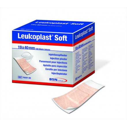 Leukoplast Soft Injektionspflaster Strips 19 mm x 40 mm von BSN medical GmbH