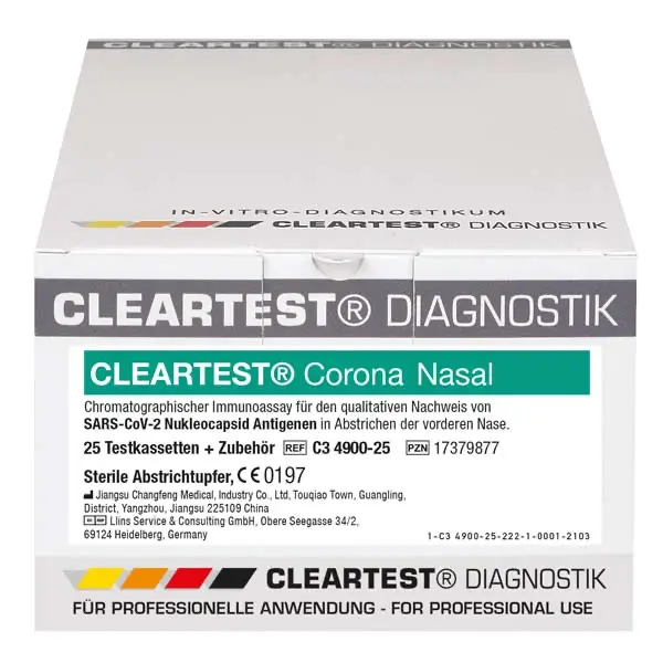 Cleartest Corona Nasal von Diaprax GmbH