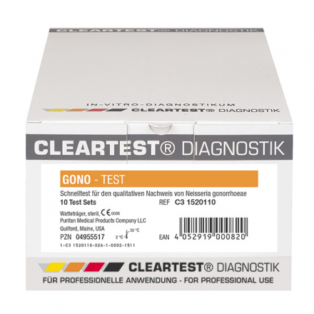 Cleartest® Gono qualitativer Nachweis von Neisseria Gonorrhoeae von Diaprax GmbH