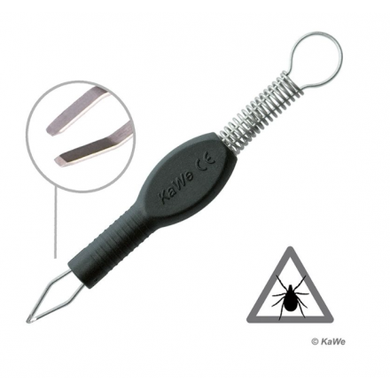 Zecken-Fix Zeckenpinzette aus Edelstahl/Kunststoff, sterilisierbar von KaWe