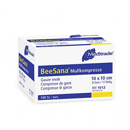 Beesana Mullkompressen, Unsteril, 16F, 10 x 10 cm