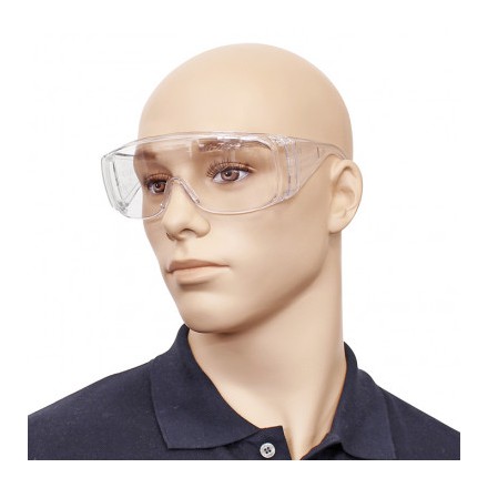 Schutz- und Überbrille mit Seiten- und Augenbrauenschutz von Megro GmbH & Co. KG