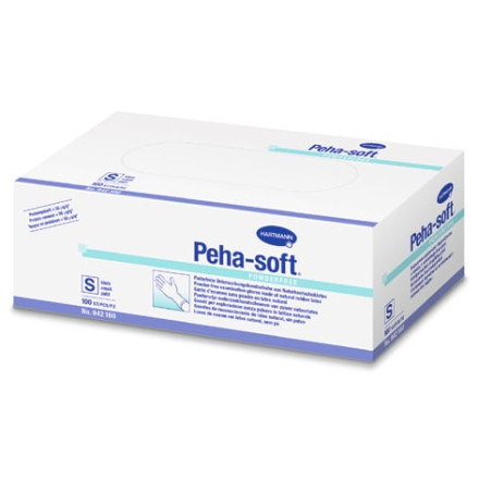 Peha-soft powderfree - Untersuchungshandschuhe aus Latex, puderfrei, Größe L von PAUL HARTMANN AG