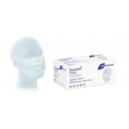 Meditrade Suavel Protec, OP-Maske, 3-lagig (50 Stück) von Meditrade GmbH