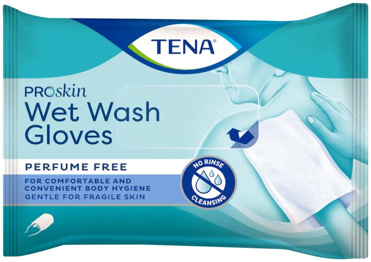 TENA ProSkin Wet Wash Gloves | parfümfrei von Tena