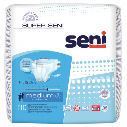 Super Seni Inkontinenzhosen Medium (10 Stück) von TZMO Deutschland GmbH