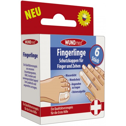 Fingerlinge - Schutzkappen für Finger und Zehen von WUNDmed GmbH & Co. KG
